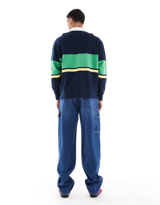 Tommy Jeans - Jaimie - Jean droit large style charpentier - Bleu foncé délavé, 2 de 5