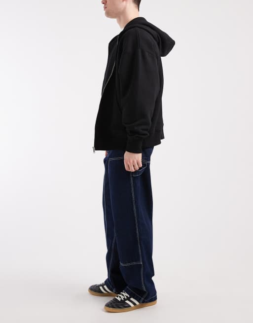 Tommy Jeans – Jaimie – Locker geschnittene Carpenter-Jeans in dunkelblauer Waschung mit geradem Schnitt, 3 von 5