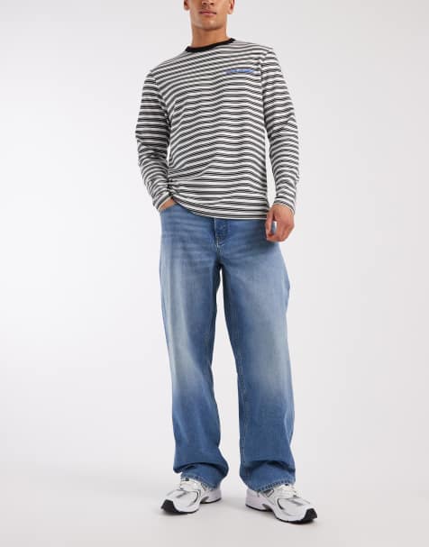 Tommy Jeans – Jaimie – Locker und gerade geschnittene Jeans in mittelblauer Waschung - view 1