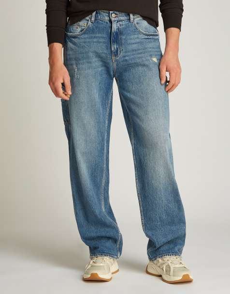 Tommy Jeans – Jaimie – Lockere, gerade geschnittene Carpenter-Jeans in mittelblauer Waschung - view 1