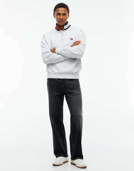 Tommy Jeans Jaimie loose straight black jeans in dark grey, 2 of 7