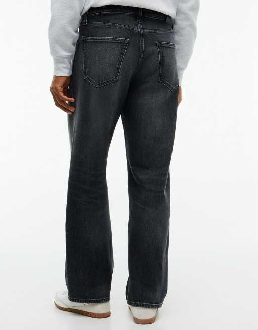 Tommy Jeans Jaimie loose straight black jeans in dark grey, 7 of 7