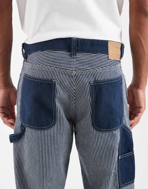 Tommy Jeans – Jaimie – Mörkblå, tvättade jeans med avslappnad passform, 4 av 5