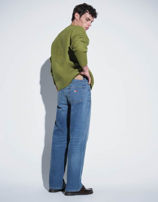 Tommy Jeans – Jaimie – Niebieskie luźne jeansy o prostym kroju, 3 z 5