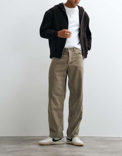 Tommy Jeans - Jaimie - Pantalon droit ample en velours côtelé - Kaki, 5 de 5