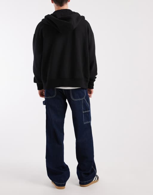 Tommy Jeans Jaimie relaxed straight fit carpenter jeans in dark wash blue, 2 of 5