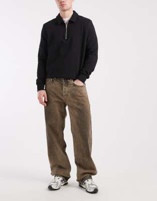 Tommy Jeans Jaimie Relaxed Straight Fit Jeans In Brown