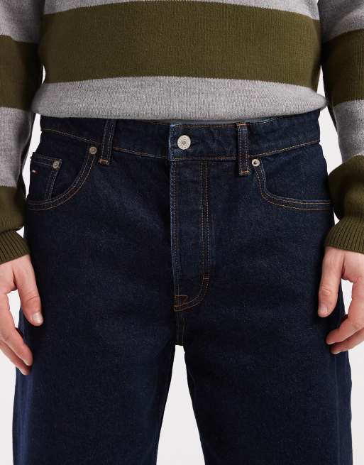 Tommy Jeans Jaimie relaxed straight fit jeans in dark wash blue, 5 of 5