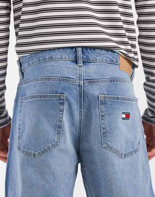 Tommy Jeans Jaimie relaxed straight fit jeans in mid wash blue, 4 of 5