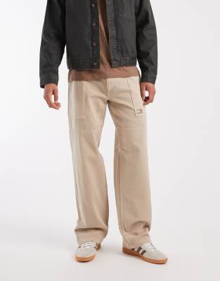 Tommy Jeans Jamie Belted Straight Leg Pants In Neutral