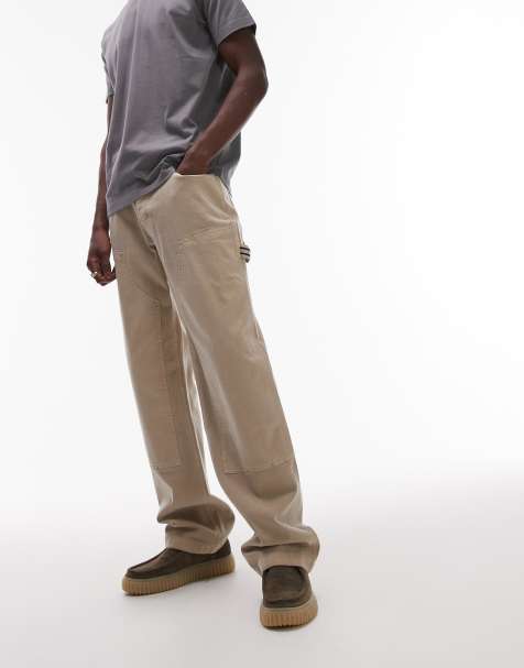 Tommy Jeans Jamie loose carpenter trousers in beige