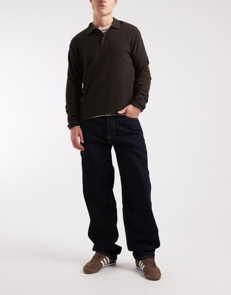 Tommy Jeans – Jamie – Carpenter-Jeans in dunkelblauer Waschung mit Relaxed-Fit-Passform, umgeschlagenem Saum und geradem Schnitt - view 1