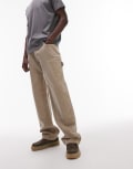 [Tommy Jeans] Tommy Jeans Jamie loose carpenter pants in beige-Neutral W32 L32 SILT