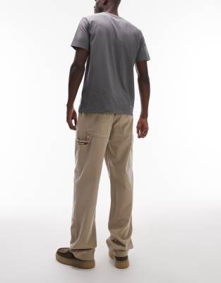 Tommy Jeans Jamie Loose Carpenter Pants In Gold