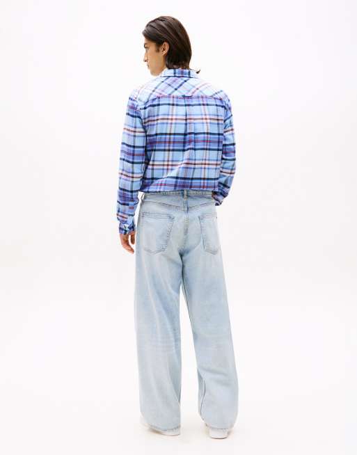 Tommy Jeans Jamie loose straight leg ripped jeans in light wash , 4 of 4
