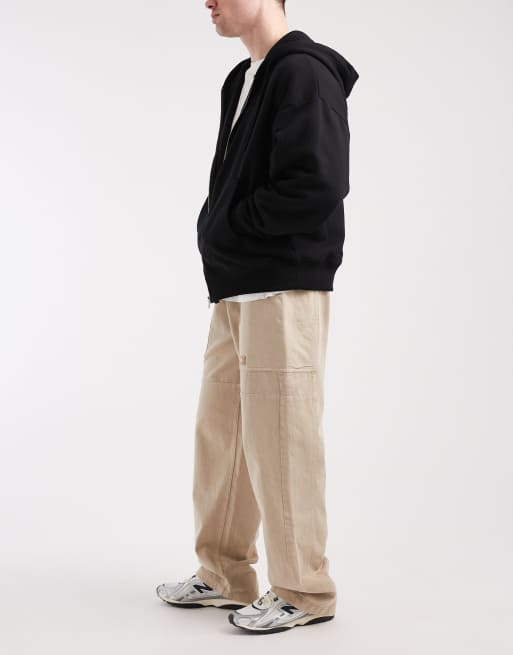 Tommy Jeans – Jamie – Piaskowe spodnie z prostymi nogawkami i paskiem , 3 z 5
