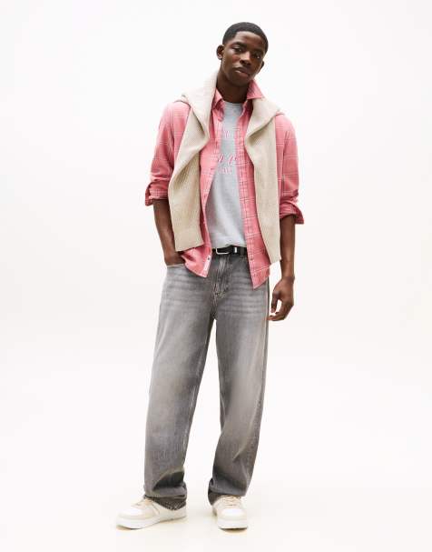 Tommy Jeans - Jamie - Ruimvallende jeans met rechte pijpen in verwassen grijs - view 1