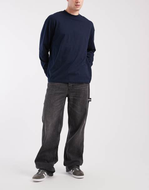 Tommy Jeans Jamie straight leg carpenter jeans in black 