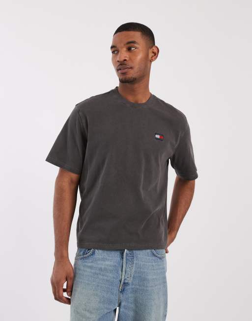 Tommy Jeans - Jaren 90 oversized T-shirt in zwart met wassing, 2 van 5