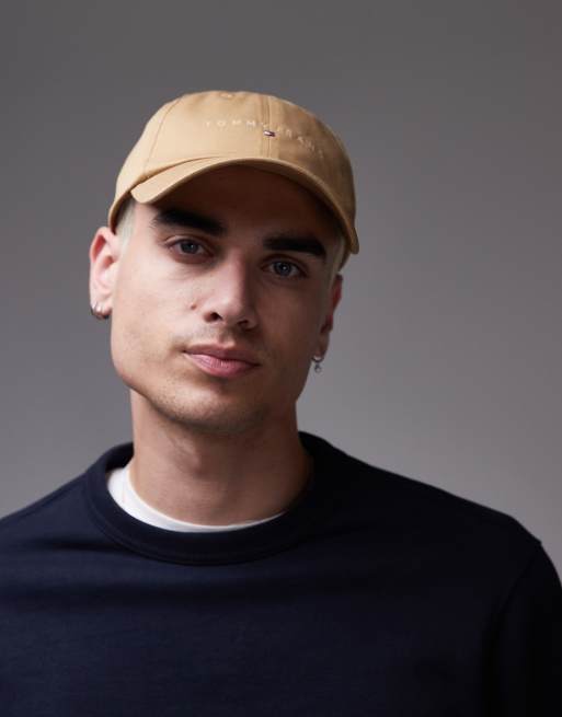 Tommy Jeans – Jasnobrązowa czapka z daszkiem i logo