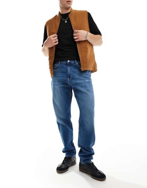 Tommy Jeans - Jean effet vieilli - Bleu