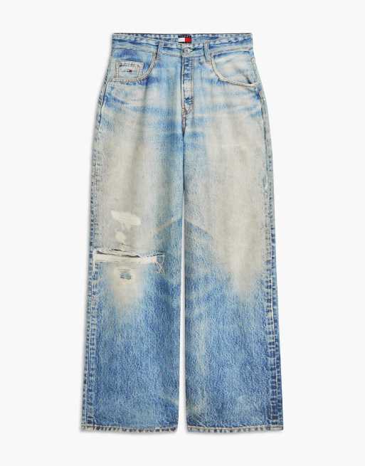 Tommy Jeans jean large ample taille mi-haute délavé bleu clair, 6 de 7