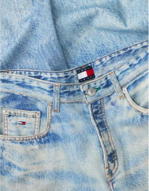 Tommy Jeans jean large ample taille mi-haute délavé bleu clair, 7 de 7