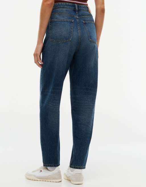 Tommy Jeans jean mom taille haute à jambe fuselée en denim foncé, 6 de 7