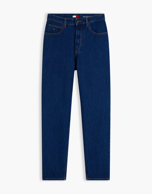 Tommy Jeans jean mom taille haute fuselé en denim foncé, 7 de 7