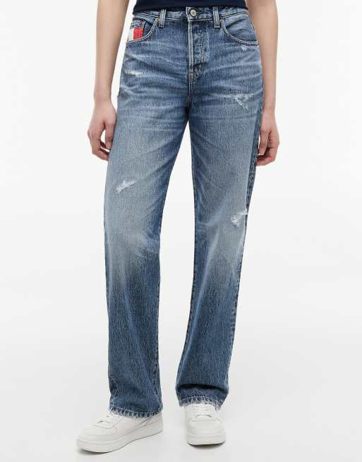 Tommy Jeans jean slim droit taille mi-haute bleu vintage, 2 de 6