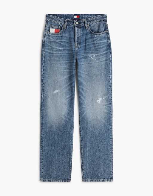 Tommy Jeans jean slim droit taille mi-haute bleu vintage, 5 de 6