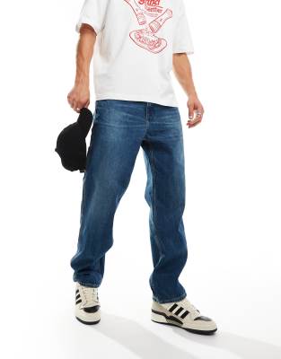 Tommy Jeans - Jean style skateur à détails charpentier - Bleu foncé-Bleu marine