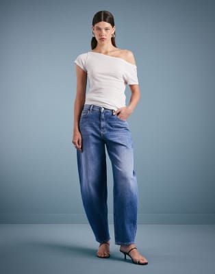 Tommy Jeans - Jeanie - Ballonjeans in mittlerer Waschung-Blau