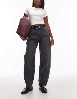 Tommy Jeans - Jeanie - Barrel-Jeans in Schwarz