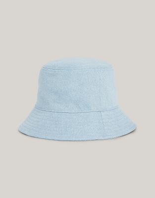 Tommy Jeans Denim Bucket Hat in Blue Grey - ASOS Price Checker