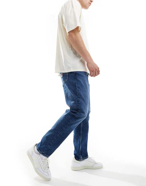 Tommy Jeans - Jeans dad fit affusolati regular fit lavaggio medio , 4 di 5