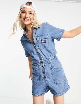 denim romper playsuit