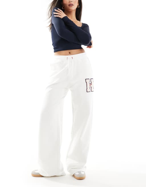 Tommy Jeans - Jogger à appliqué logo - Blanc