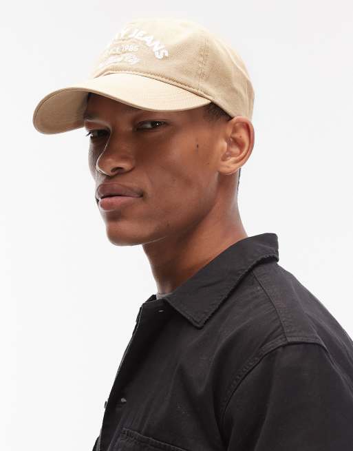 Tommy Jeans – Kappe in Cremeweiß mit gebogener Logo-Stickerei, 3 von 3