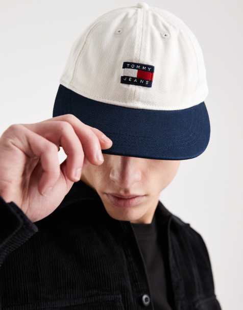 Tommy Jeans – Kappe in Weiß und Marineblau mit Retro-Logo - view 1