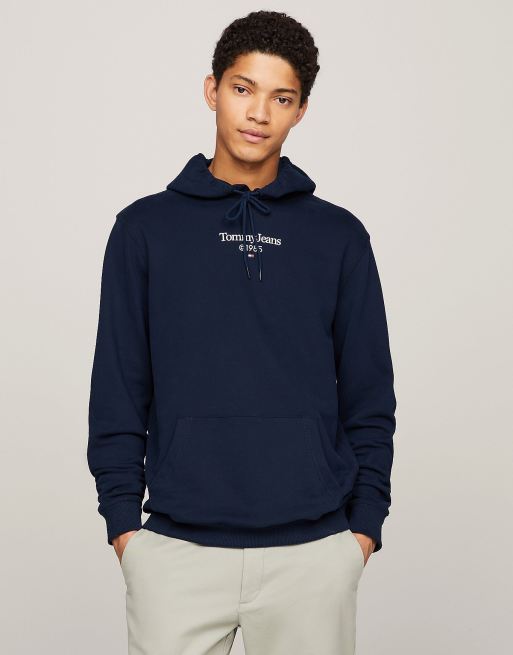 Tommy Jeans – Kapuzenpullover in Dunkelblau