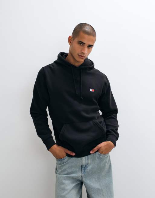 Tommy Jeans – Kapuzenpullover in Schwarz mit Logo-Aufnäher, 2 von 5