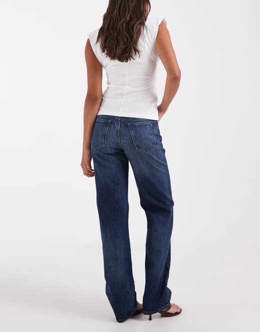Tommy Jeans Kira mid rise straight fit jeans in dark wash, 2 of 5
