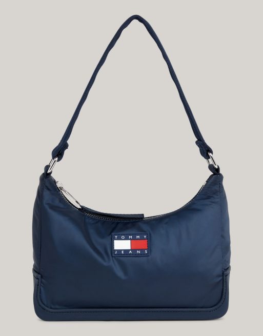 Tommy Jeans – Kleine Schultertasche in Blau