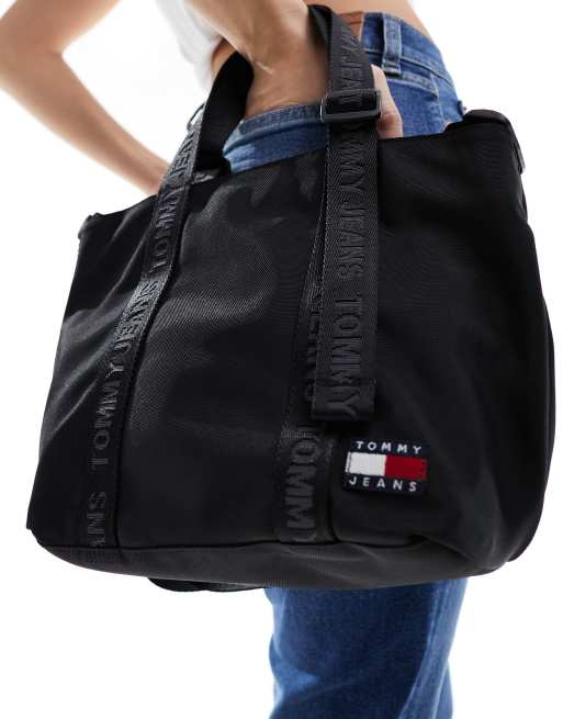 Tommy Jeans – Kleine Tragetasche für den Alltag in Schwarz