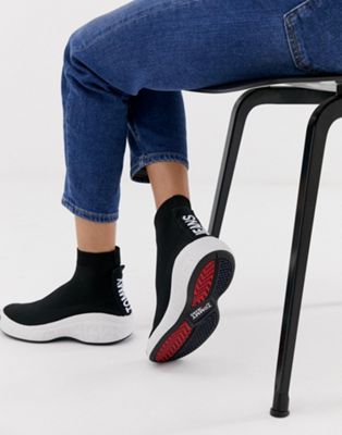 tommy jeans knitted sneaker