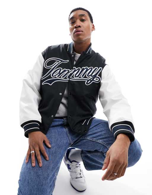 Tommy Jeans – Kolorowa kurtka typu letterman