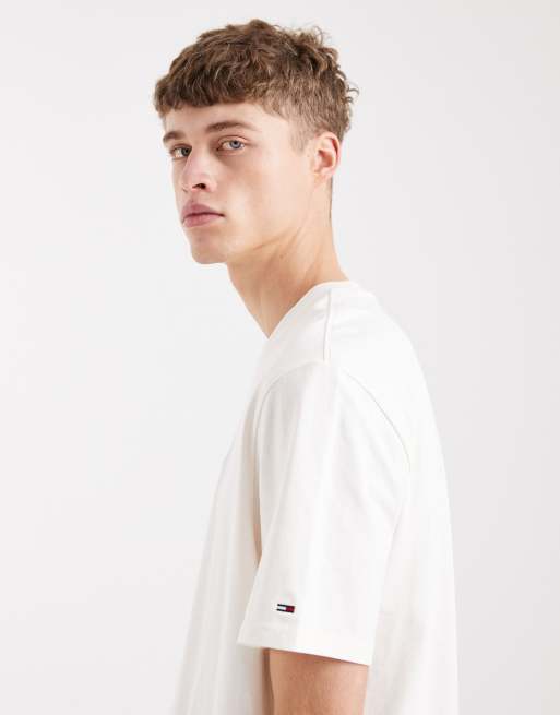Tommy Jeans – Kremowy T-shirt w stylu vintage lat 90., 6 z 6