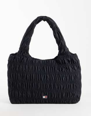 Tommy Jeans Large City Tote In Black