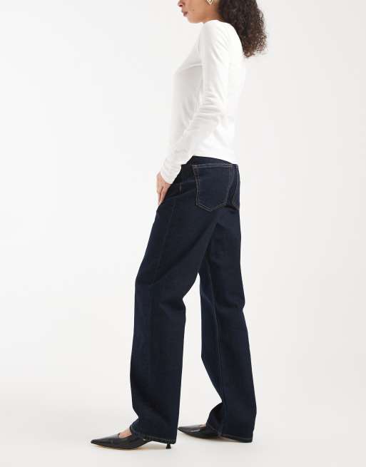 Tommy Jeans - Layla - Blå højtaljede slim-jeans i mørk vask med lige ben, 3 af 5